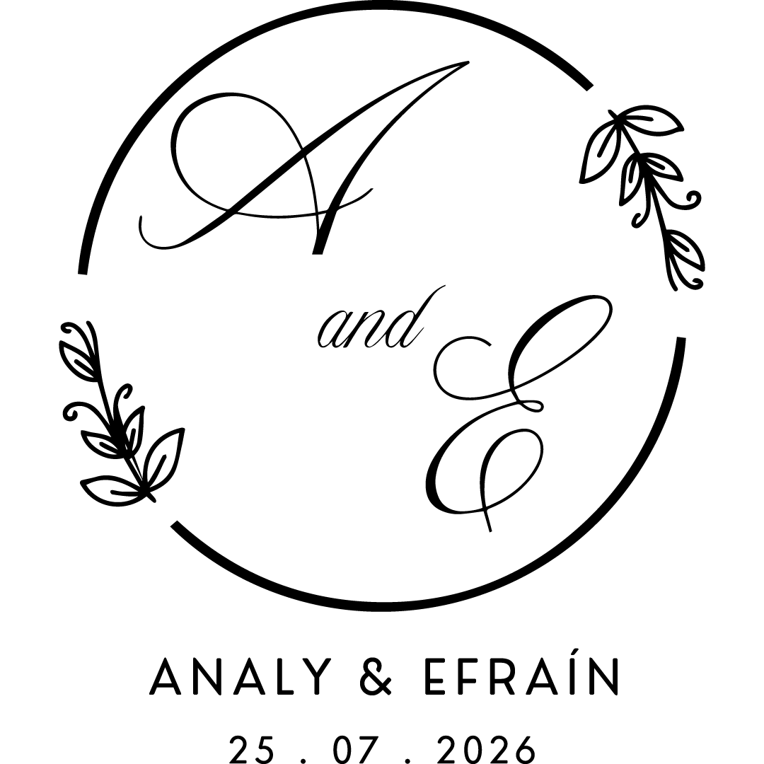 Logo de la boda de Analy y Efraín